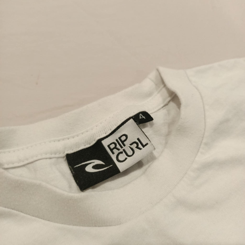 RIPCURL tee size 3-4y white short sleeve
