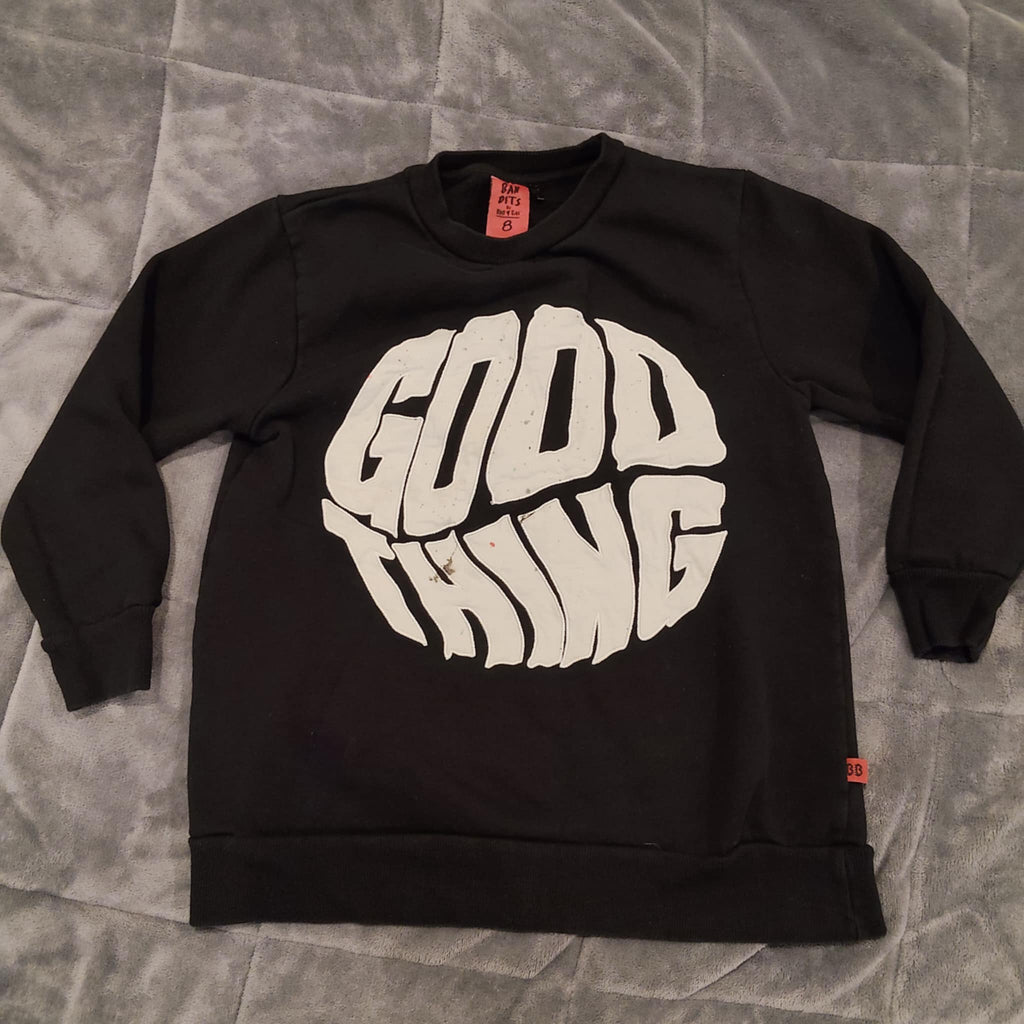 BAND OF BOYS jumper size 8 GOOD THING black