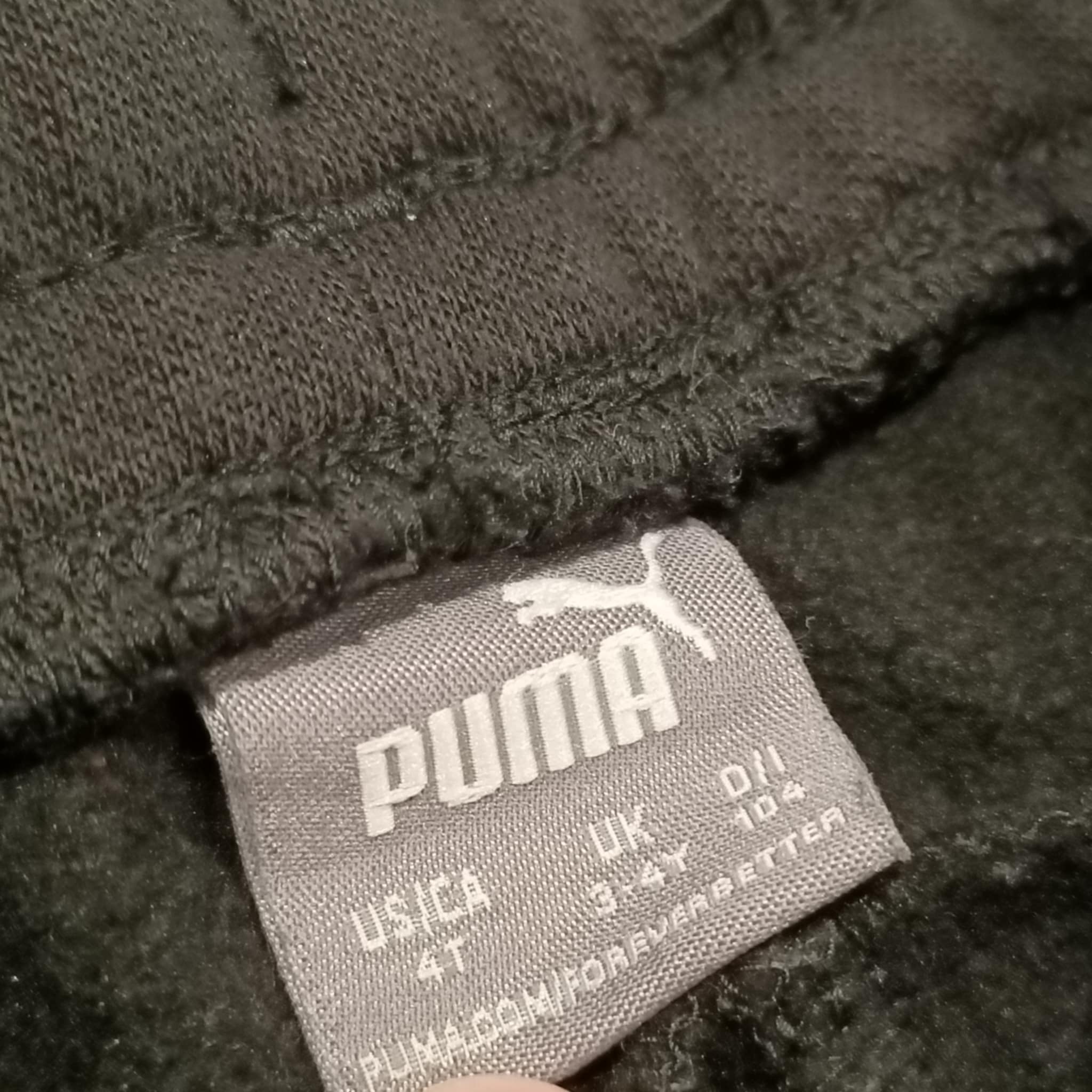 PUMA track pants size 3-4 boys black