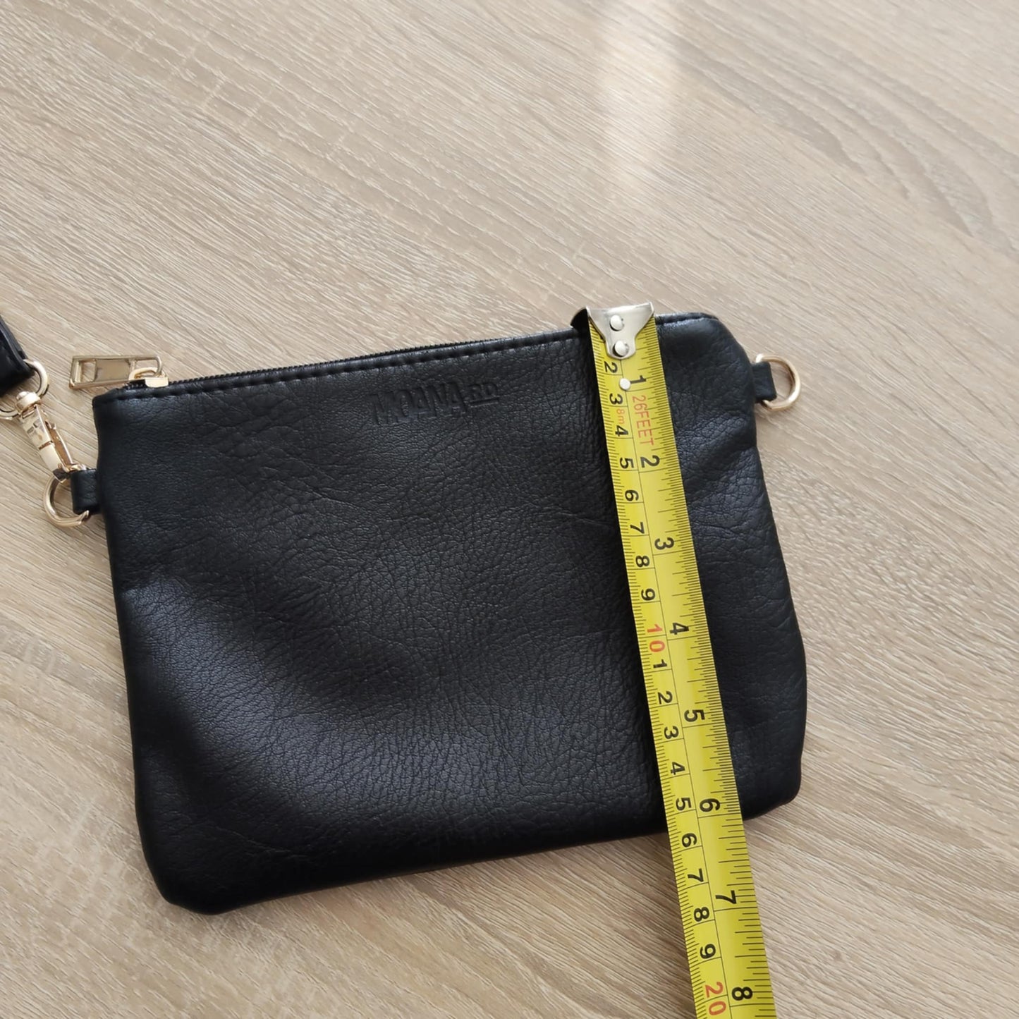 MOANA RD zipper pouch black
