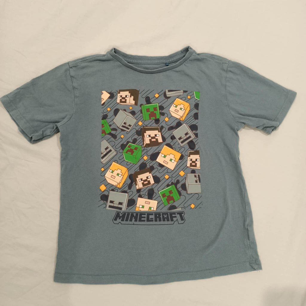 MINECRAFT tee size 8 boys short sleeve