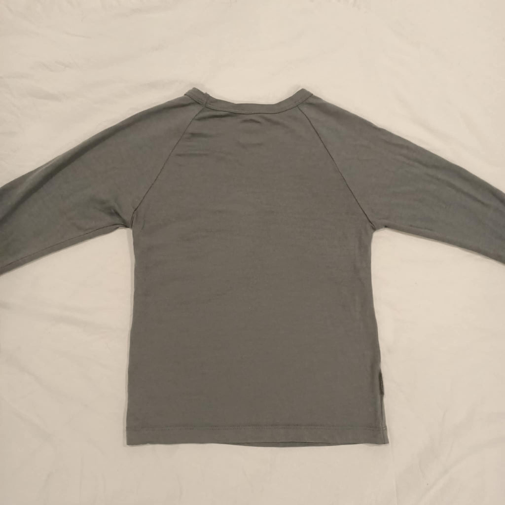 ICEBREAKER Merino top size 7-8y unisex kids long sleeve grey