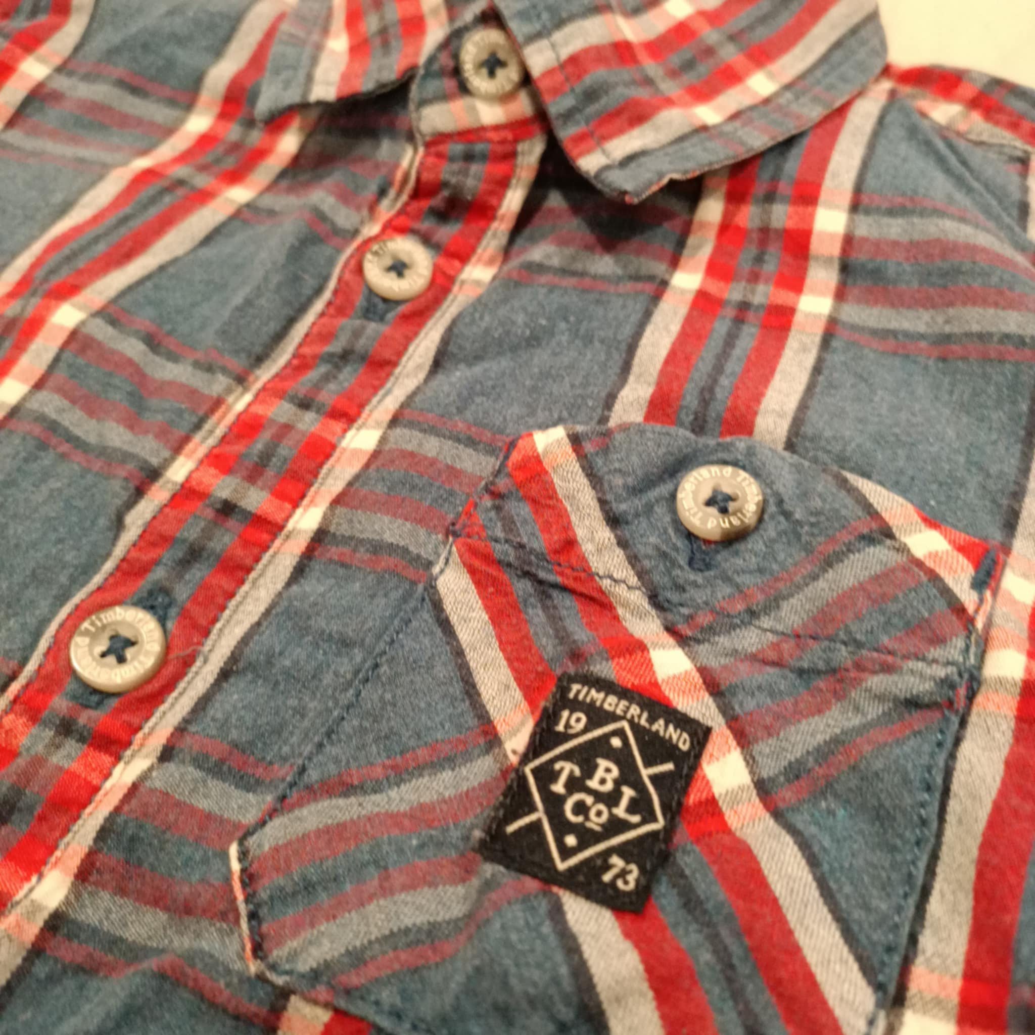 TIMBERLAND shirt size 3 boys checkered