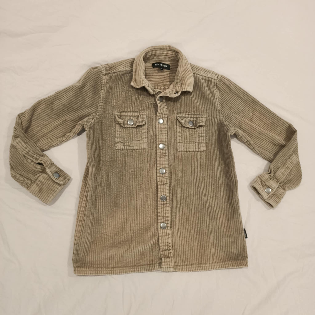 NO ISSUE shirt size 8 boys long sleeve corduroy
