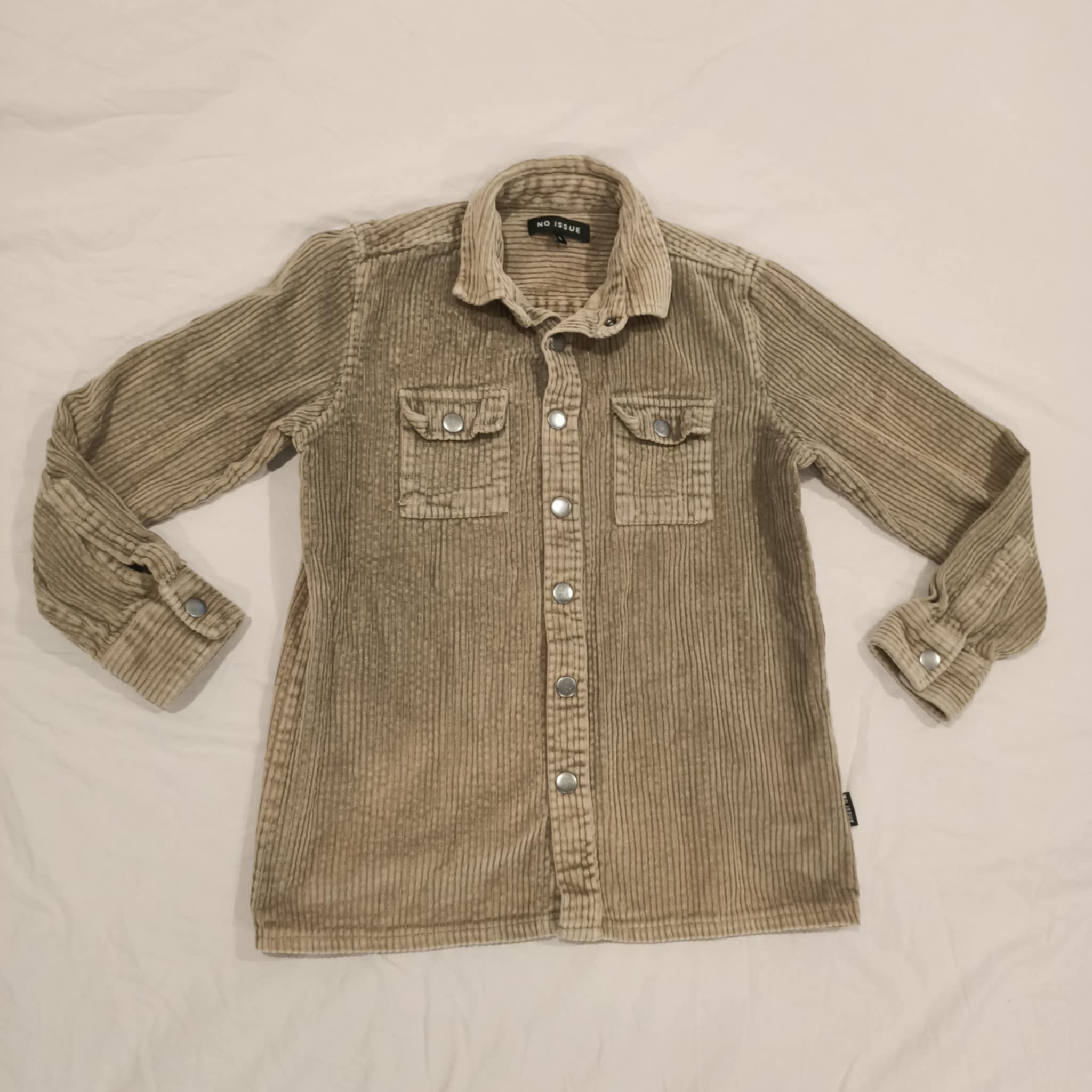 NO ISSUE shirt size 8 boys long sleeve corduroy