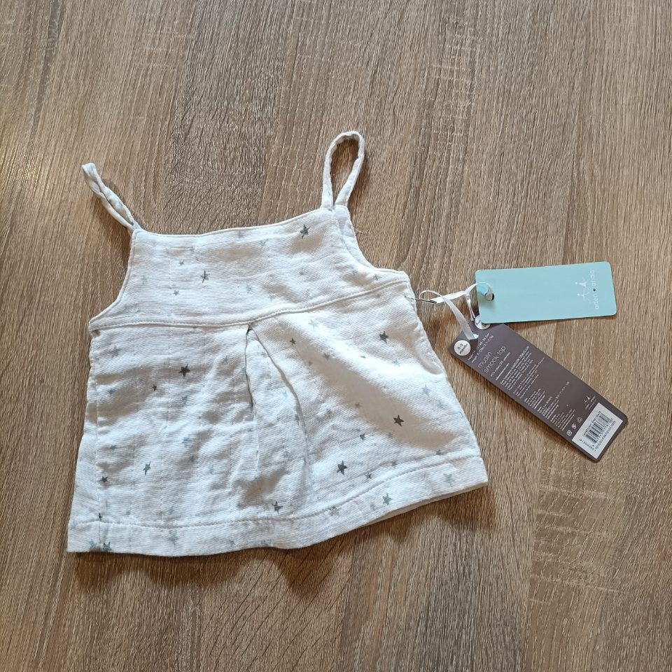*NEW ADEN + ANAIS muslin smock top baby girls size 0-3m BNWT