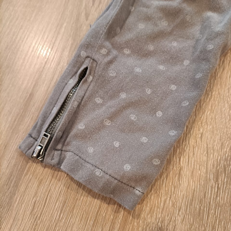 OSHKOSH pants size 3-4y girls polka dot grey