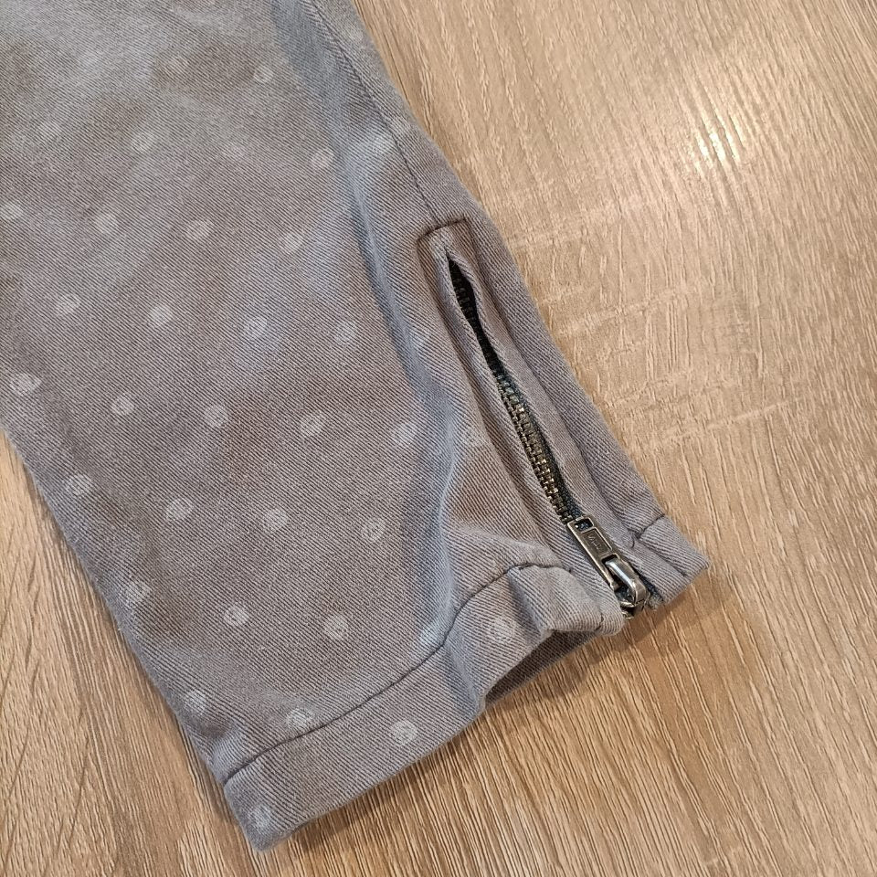 OSHKOSH pants size 3-4y girls polka dot grey