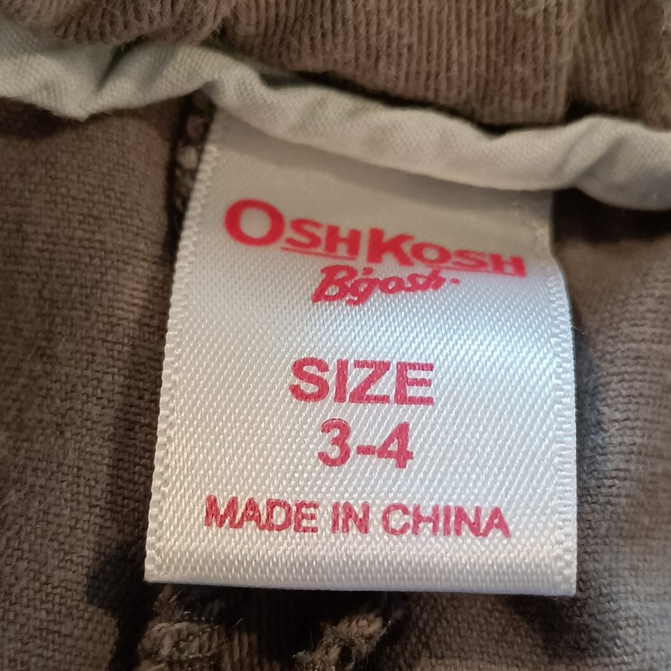 OSHKOSH pants size 3-4y girls polka dot grey