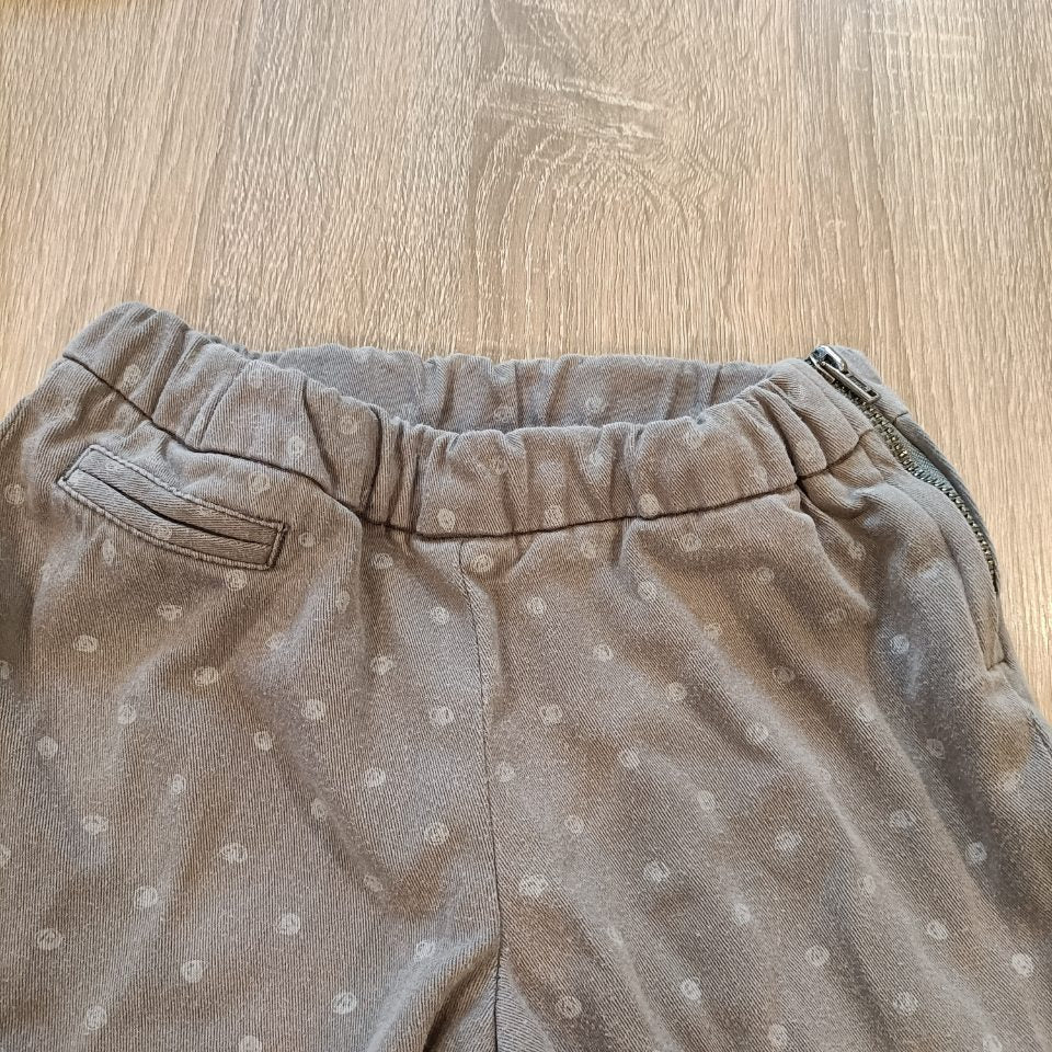 OSHKOSH pants size 3-4y girls polka dot grey