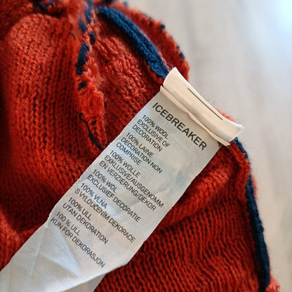 ICEBREAKER MERINO beanie babies 1-2y navy/orange