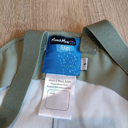 Mum2Mum waterproof playsuit size 5y green