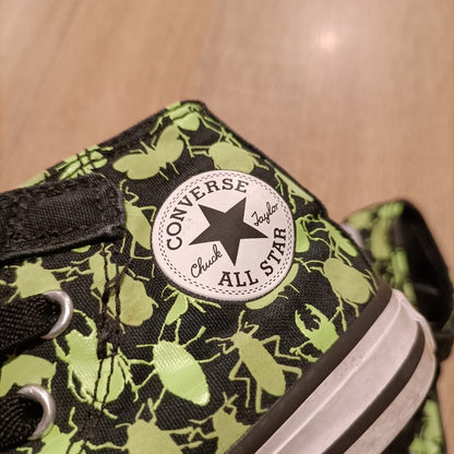 CONVERSE ALL STARS shoes size 6 infant - 13cm (Glow Bug High Top)