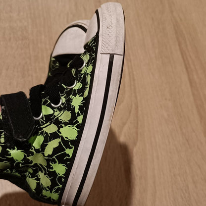 CONVERSE ALL STARS shoes size 6 infant - 13cm (Glow Bug High Top)