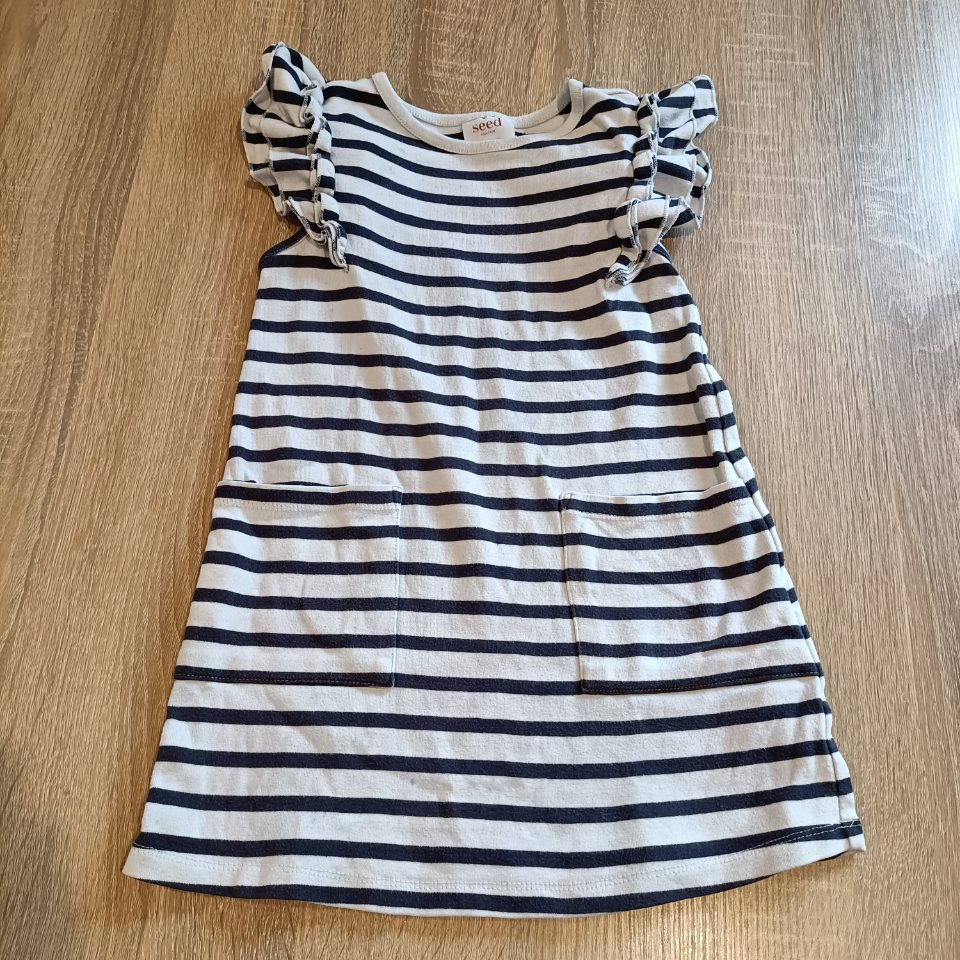 SEED dress size 3 girls stripes