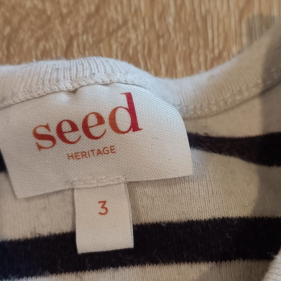 SEED dress size 3 girls stripes