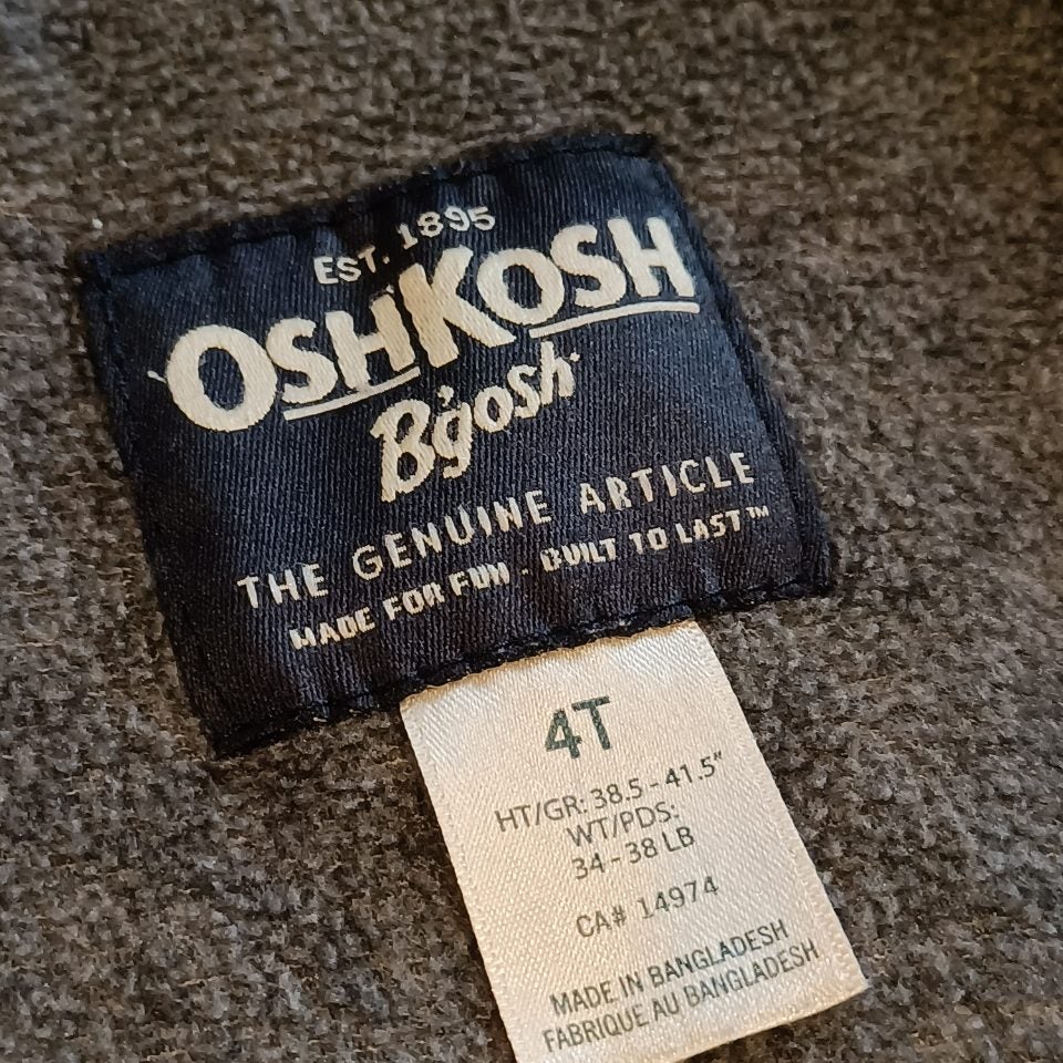 OSHKOSH jacket size 4 boys checkered