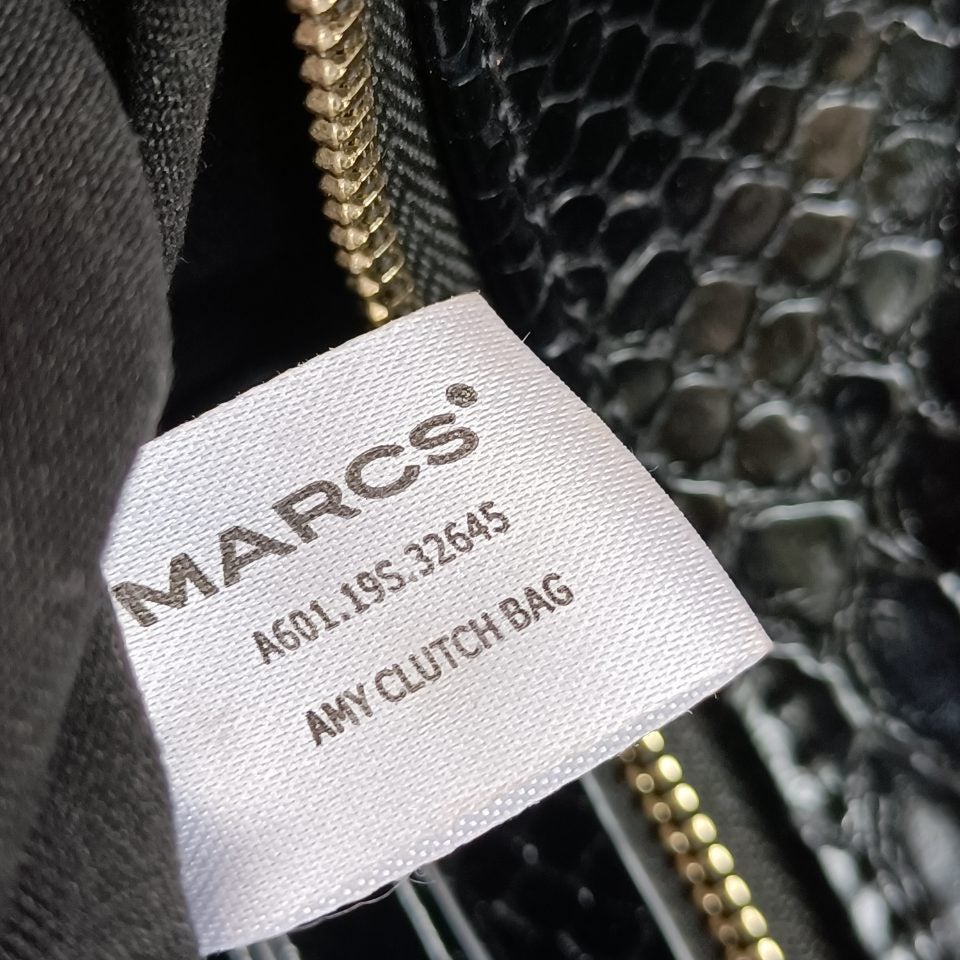 MARCS Amy clutch black bag (15 x 25cm)