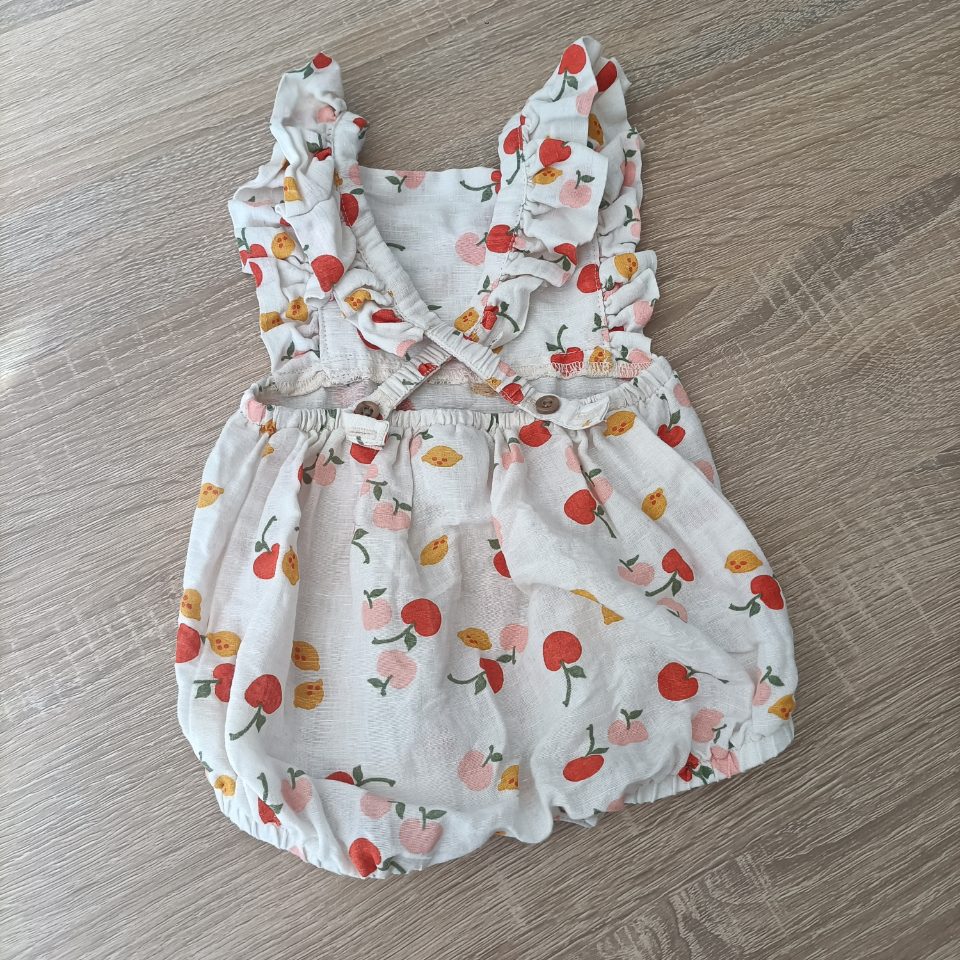 Linen Overalls romper size 0-3m baby girls Baby Berry
