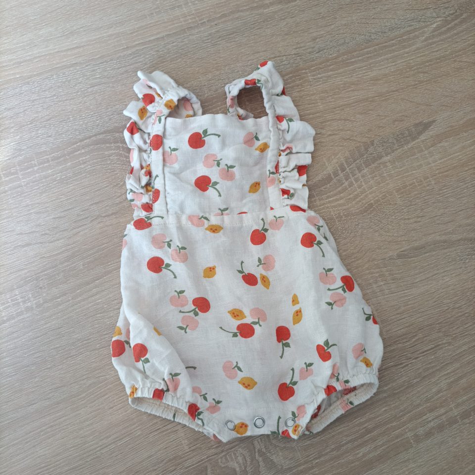 Linen Overalls romper size 0-3m baby girls Baby Berry