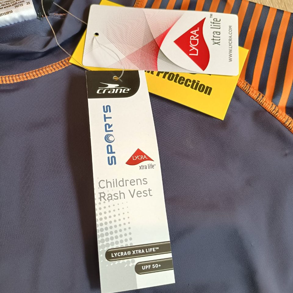 *NEW Crane swim top size 11-12y boys short sleeve BNWT
