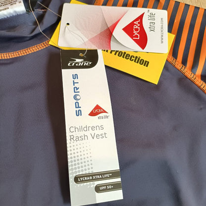 *NEW Crane swim top size 11-12y boys short sleeve BNWT