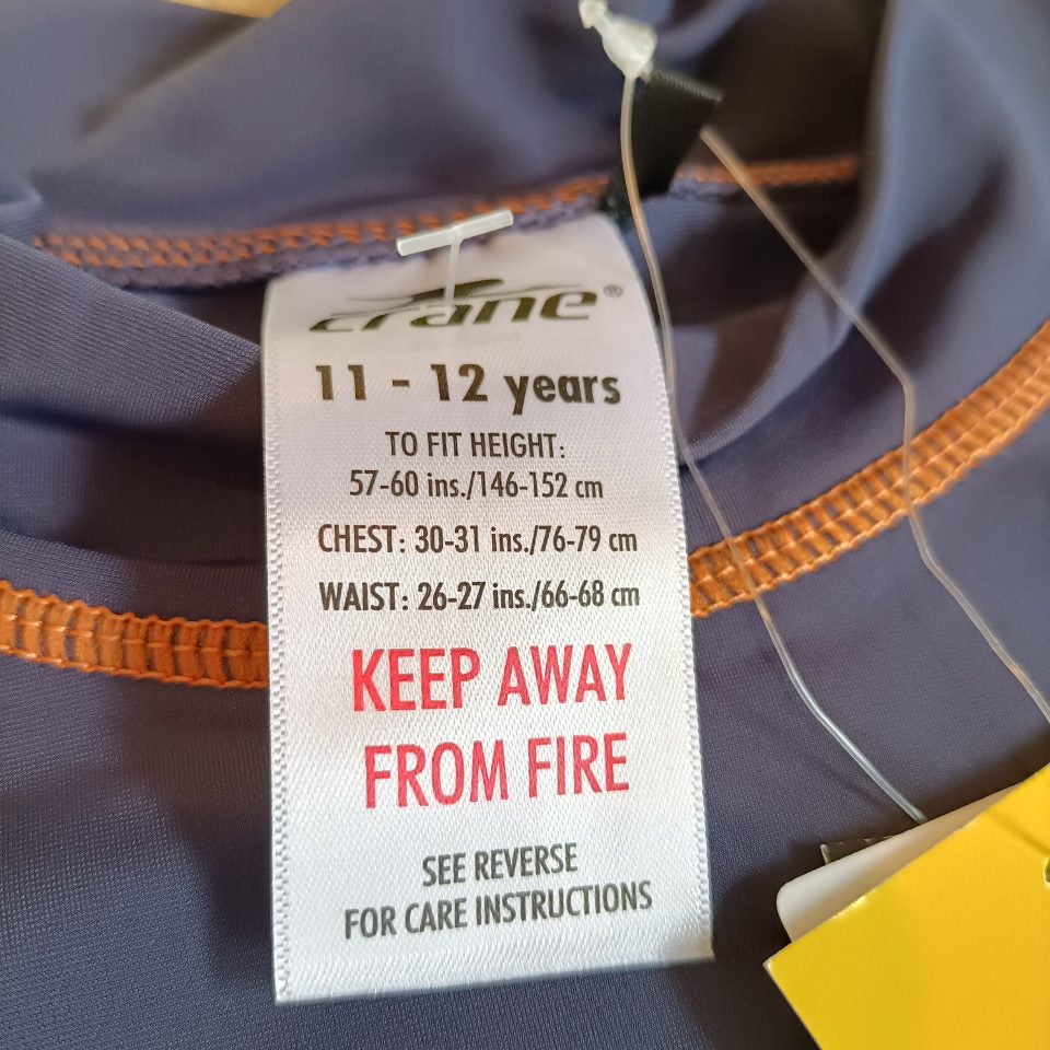 *NEW Crane swim top size 11-12y boys short sleeve BNWT