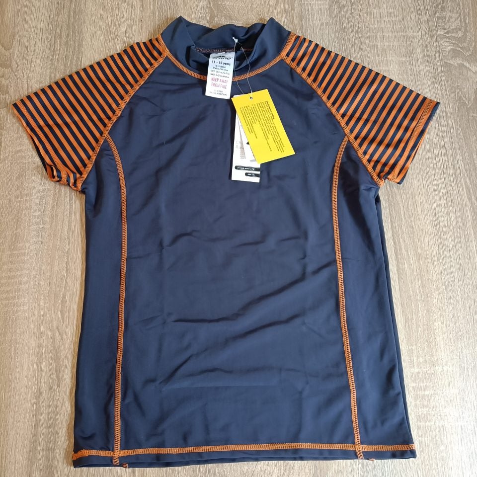 *NEW Crane swim top size 11-12y boys short sleeve BNWT