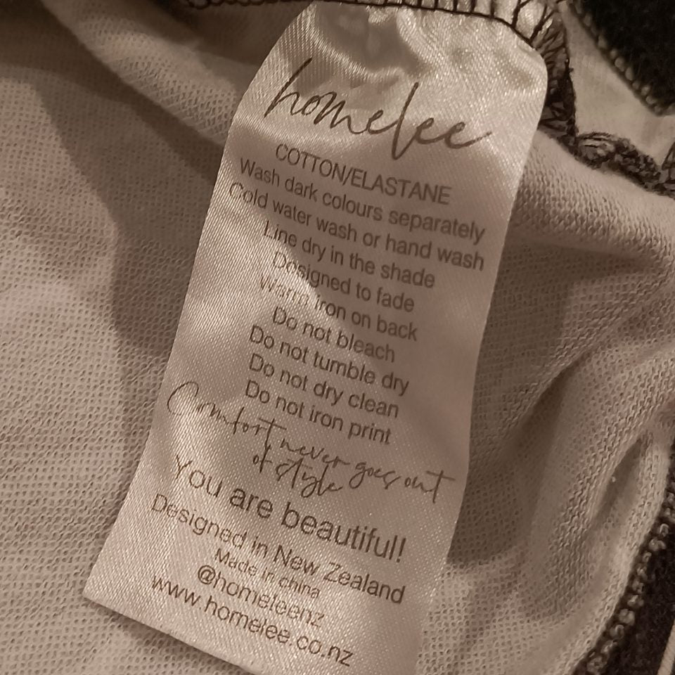 HOMELEE boxy tee size 10 womens short sleeve