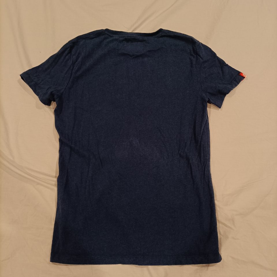 SUPERDRY tee size XL mens navy short sleeve