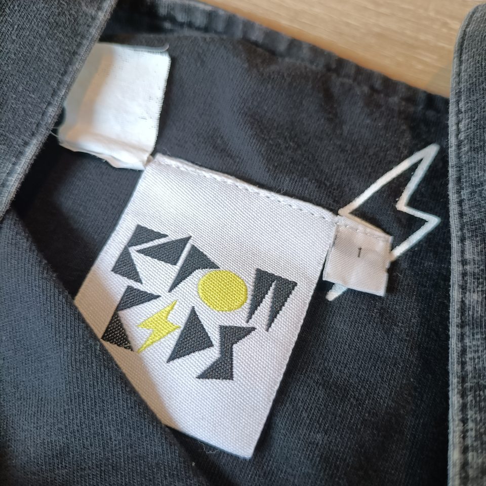 KAPOW KIDS overalls size 1 boys washed black