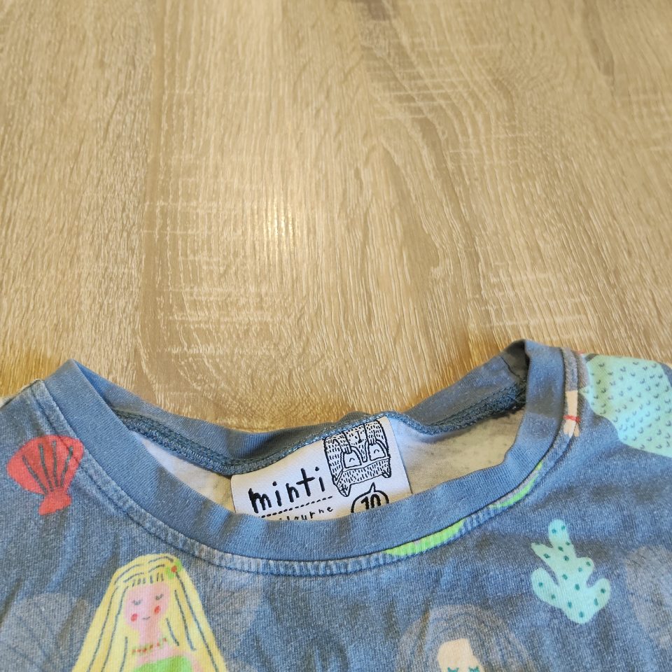 MINTI top size 10y girls short sleeve mermaids