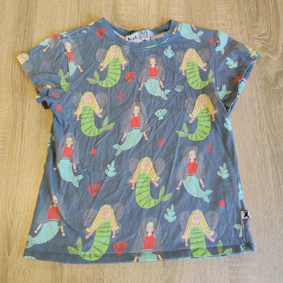 MINTI top size 10y girls short sleeve mermaids