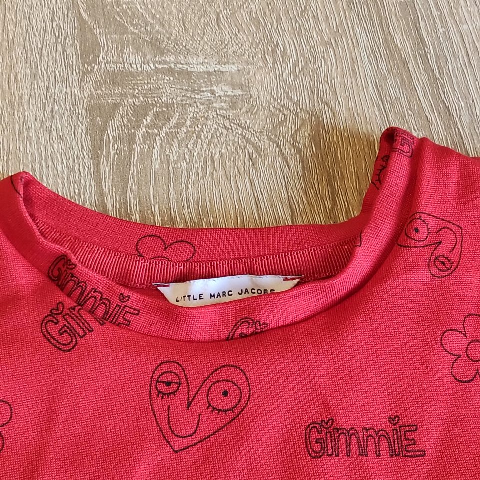 Little MARC JACOBS girls dress size 5y red long sleeve
