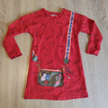Little MARC JACOBS girls dress size 5y red long sleeve