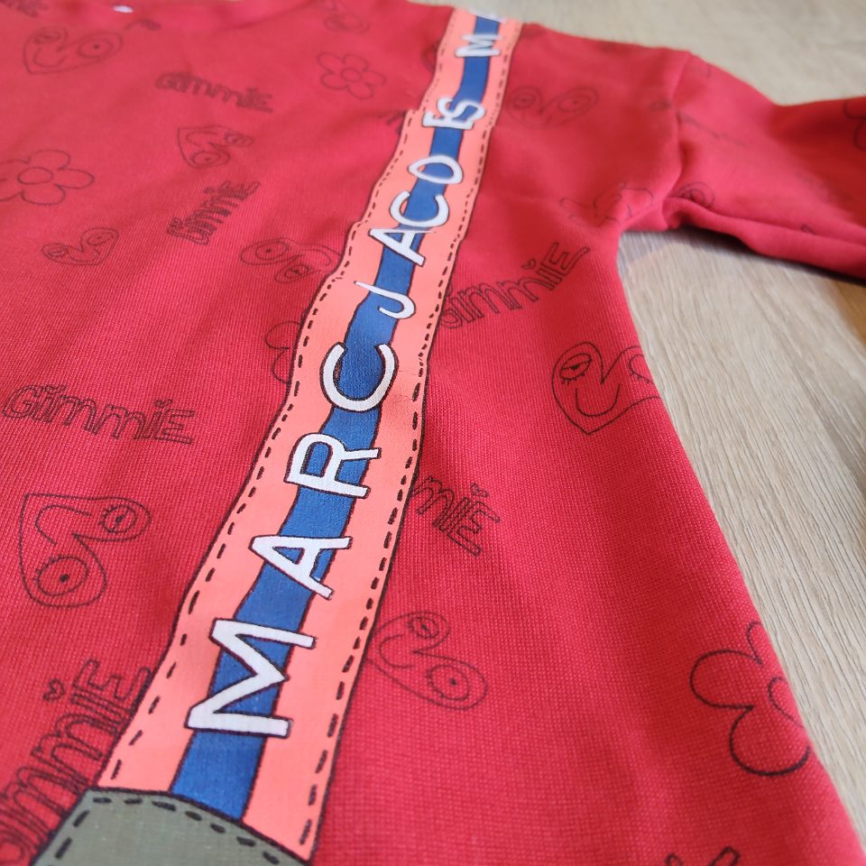 Little MARC JACOBS girls dress size 5y red long sleeve