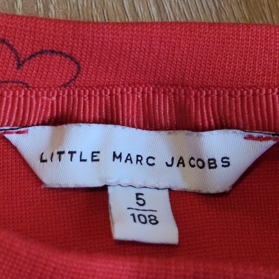 Little MARC JACOBS girls dress size 5y red long sleeve
