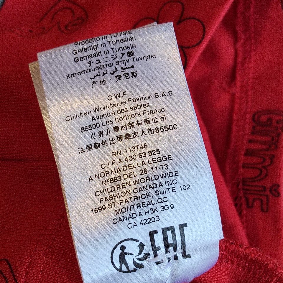 Little MARC JACOBS girls dress size 5y red long sleeve