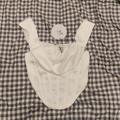 *NEW Princess Polly Maila Corset Top White size 10 women BNWT