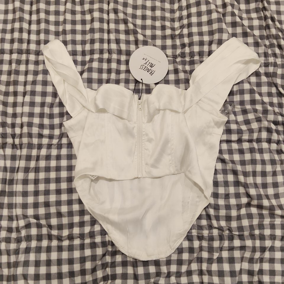 *NEW Princess Polly Maila Corset Top White size 10 women BNWT