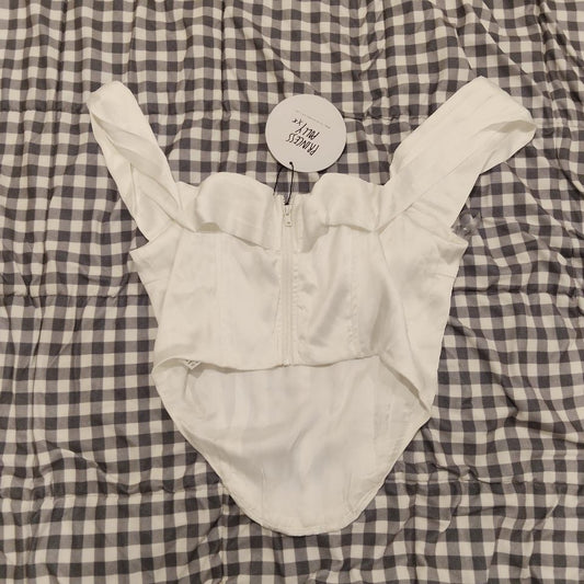 *NEW Princess Polly Maila Corset Top White size 10 women BNWT