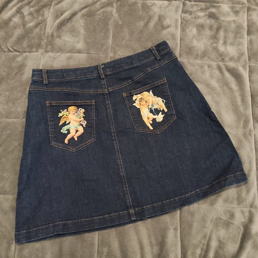 DANGERFIELD denim skirt size 14 women