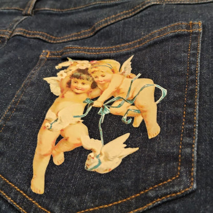 DANGERFIELD denim skirt size 14 women