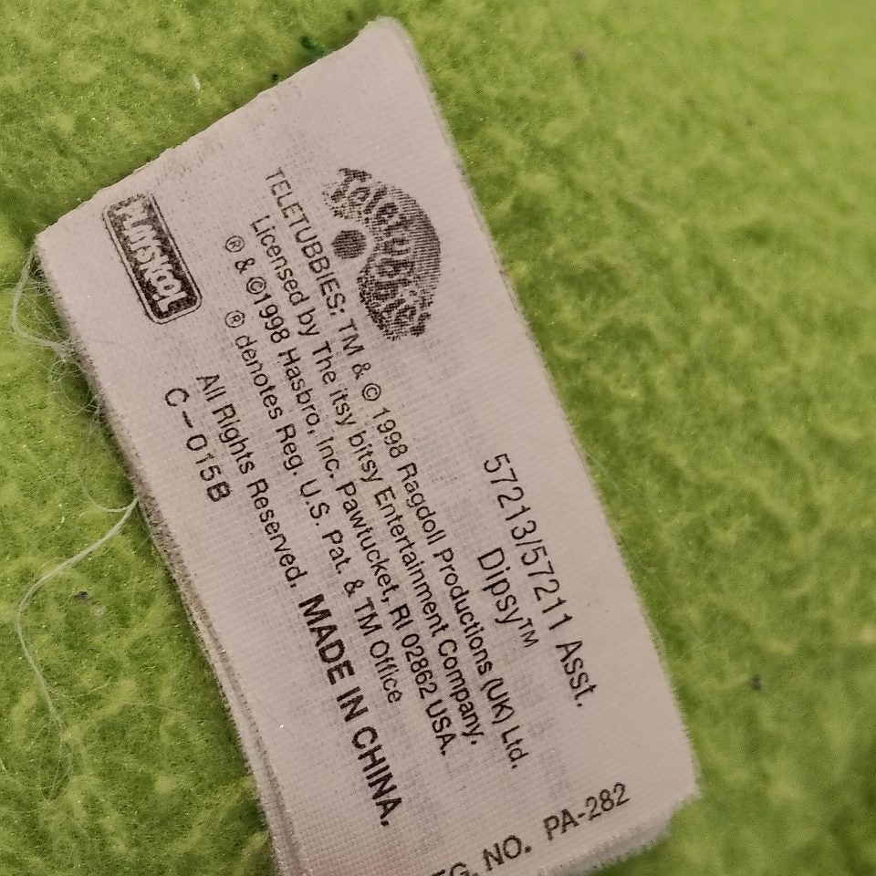 Vintage TELETUBBIES DIPSY Playskool 1998