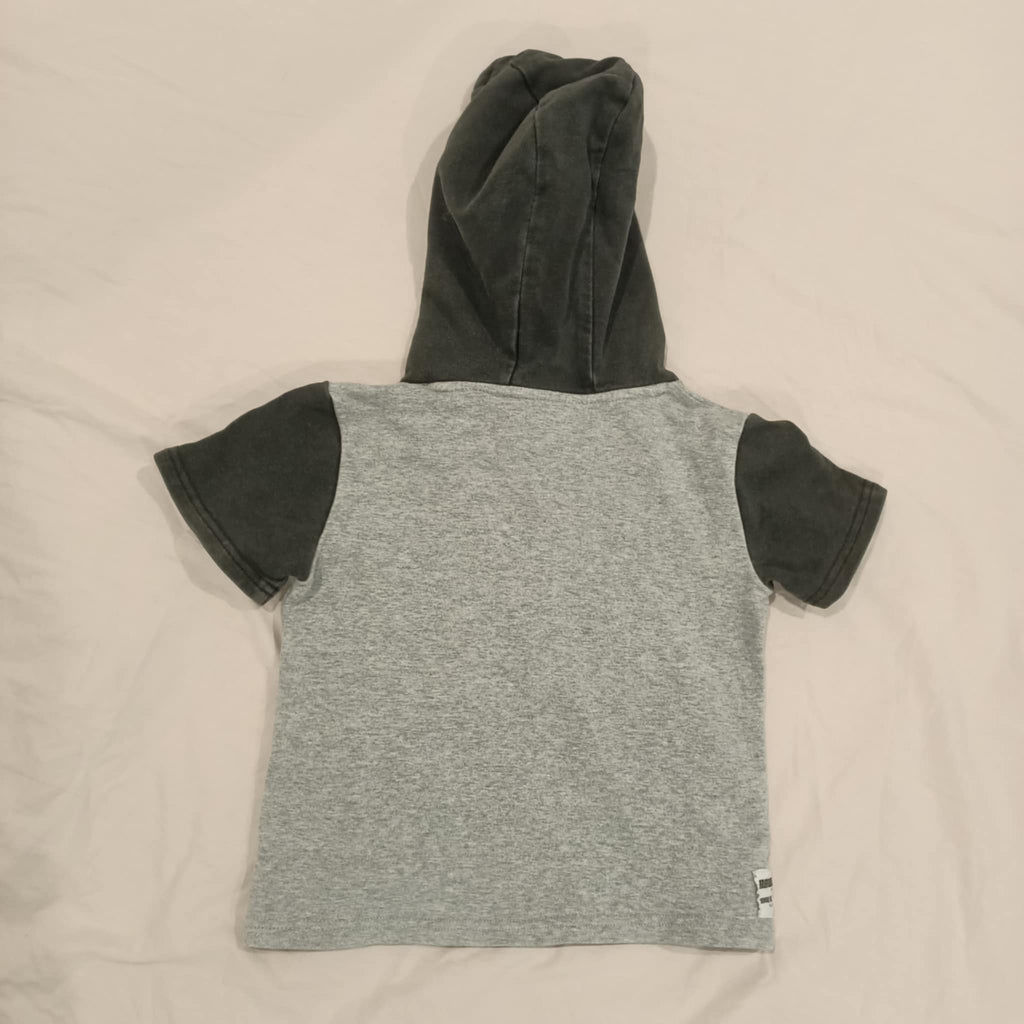 RADICOOL DUDE hooded tee size 3 boys Mr. Bright Side