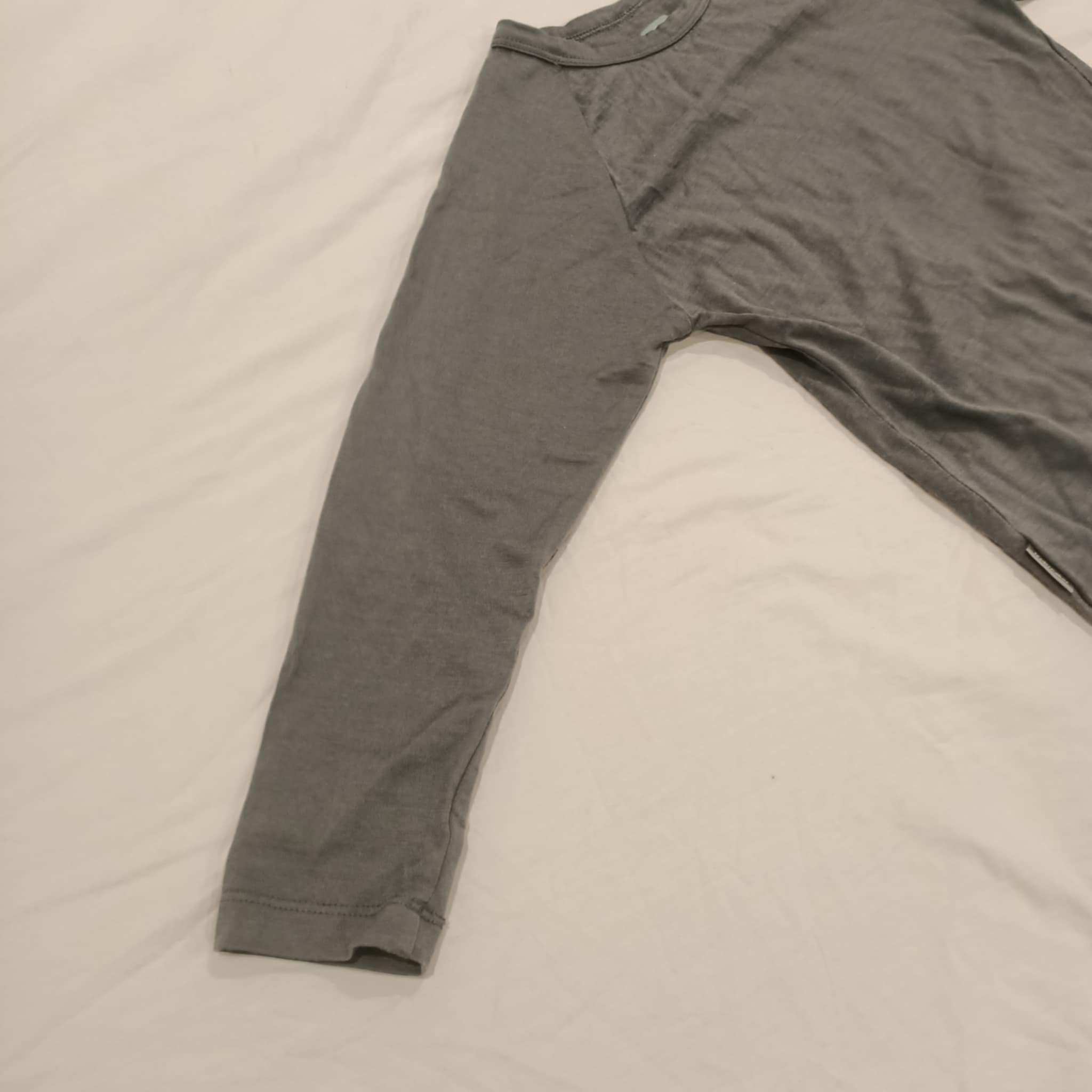 ICEBREAKER Merino top size 7-8y unisex kids long sleeve grey