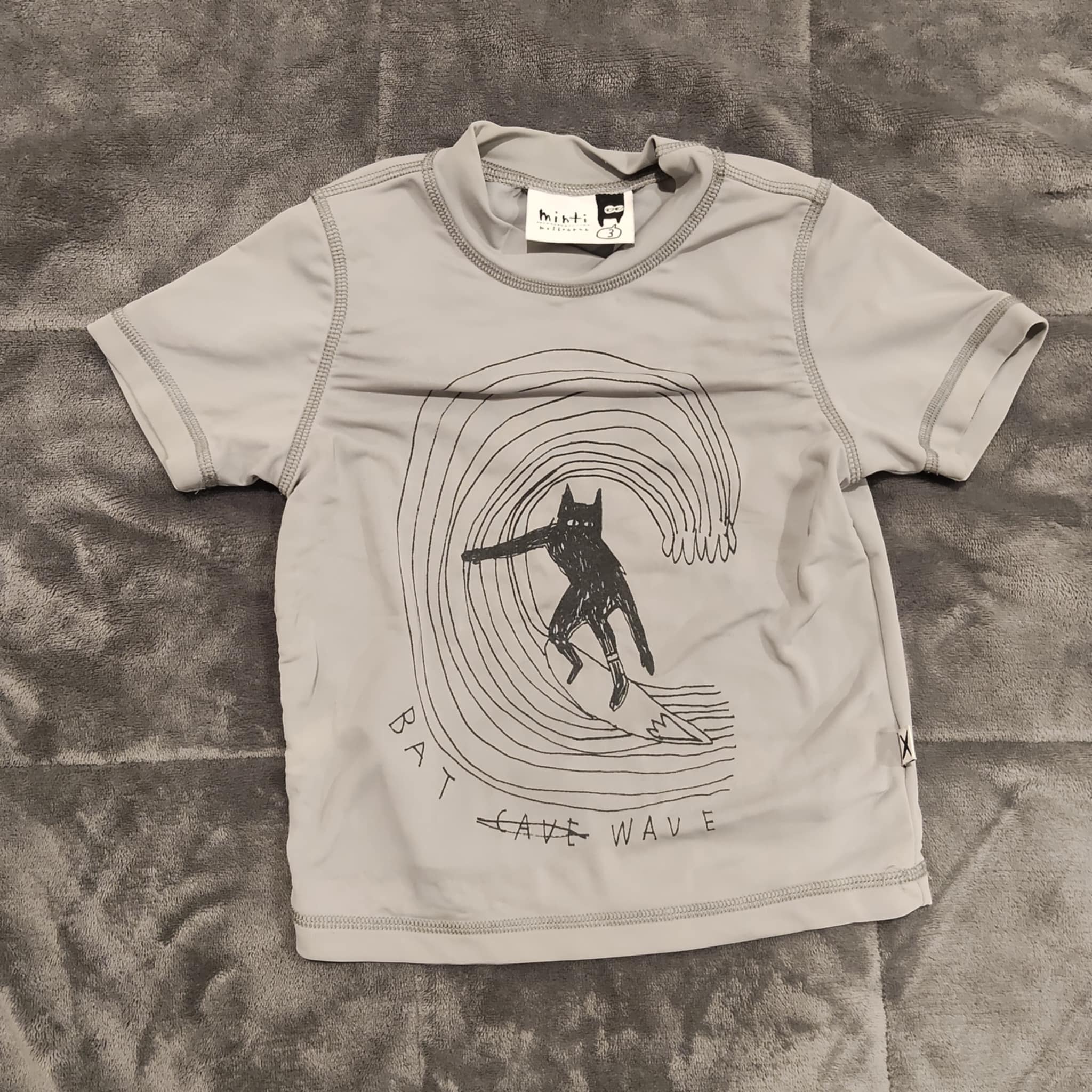 MINTI swim top size 3 boys short sleeve