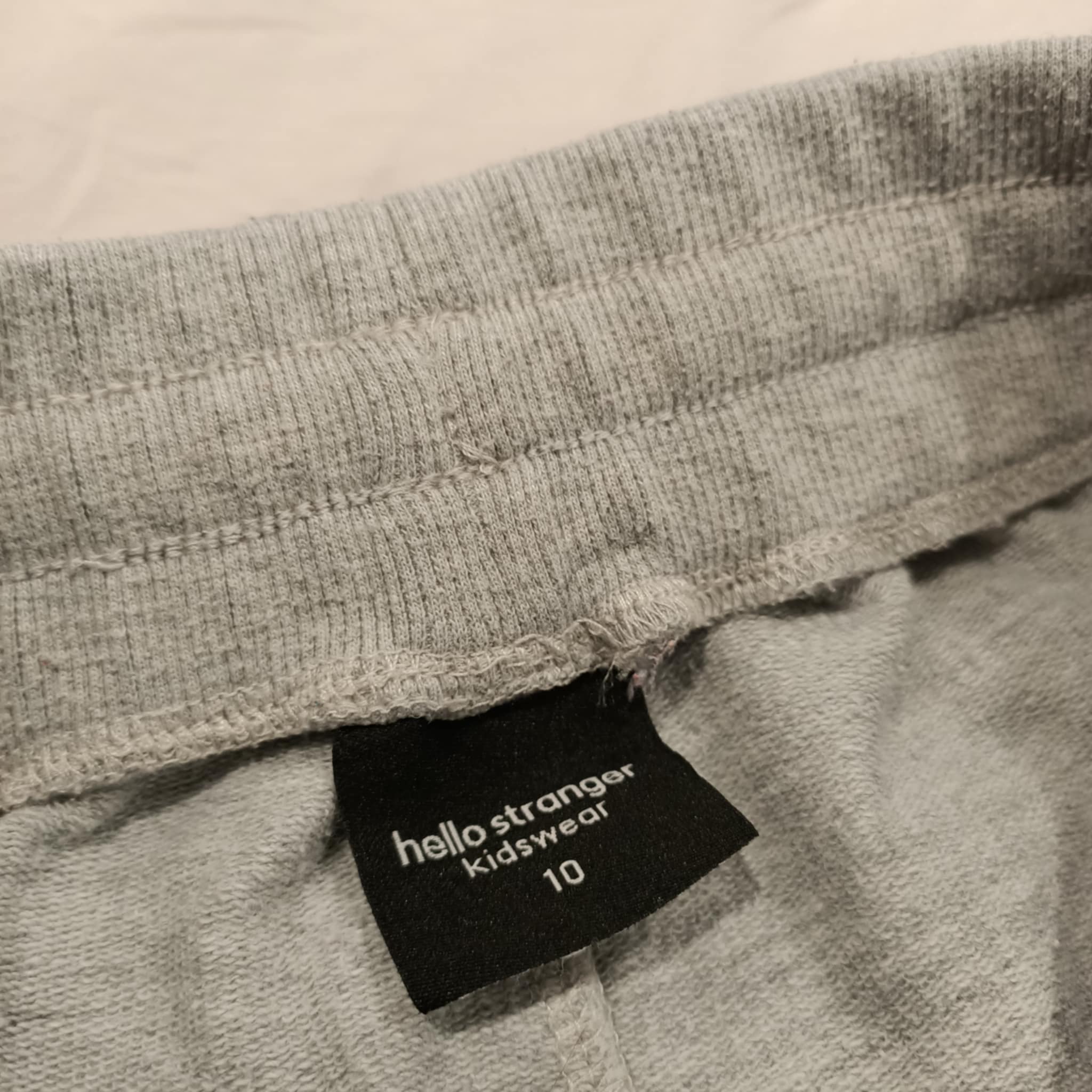 HELLO STRANGER shorts size 10 girls grey