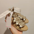 New PUMPKIN PATCH gold sandals size 9 girls
