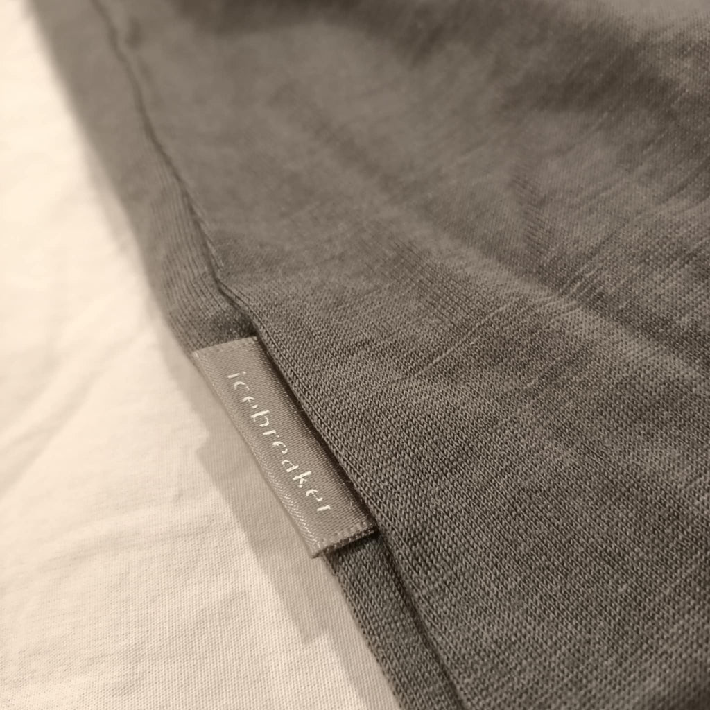 ICEBREAKER Merino top size 7-8y unisex kids long sleeve grey